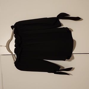 Michael Kors off shoulder black blouse